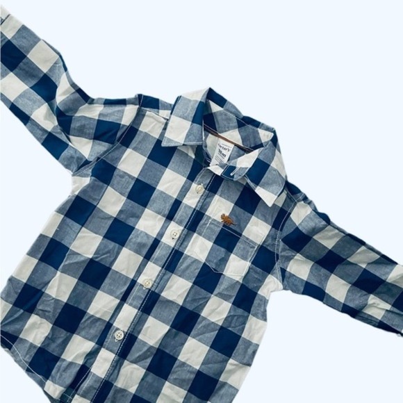 Carters Long- Sleeved Plaid baby boys  Button up Shirt size 18 months - Picture 6 of 6